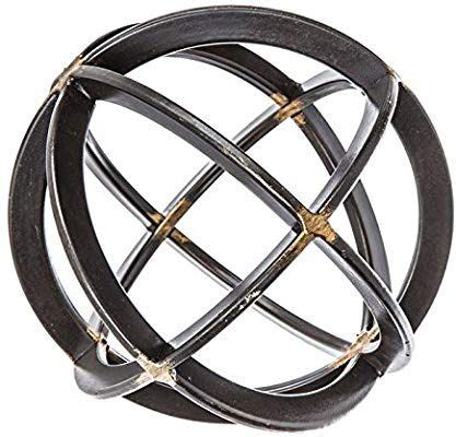 Decorative spheres pink home accessories west elm wall decor home interior accessories home accessories white ceramic vases spheres sculpture decorative accessories. Amazon.com: Medium Black & Gold Iron Band Decorative ...