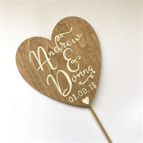 Cake Topper Wooden Cake Toppers Wedding Cake Accessories Cake Toppers