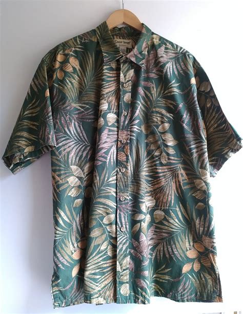Hawaiian Shirt Xl Cooke Street Honolulu Men S Green Xl Short Sleeve
