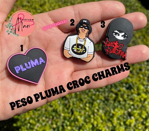 Peso Pluma Croc Charms Peso Pluma Jibbitz La Doble P - Etsy