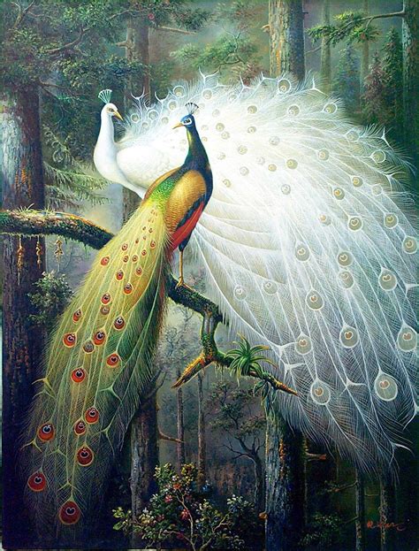 Peacock Oil Painting India Pinterest Peacocks And Oil