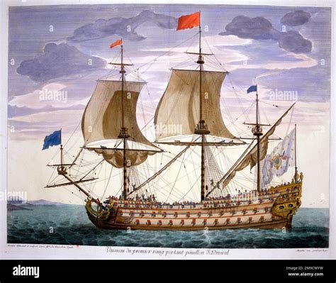 French Sailing Ship 17th Century Stock Photo Alamy