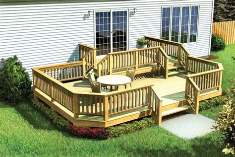 Two Level Deck W Angle Corners Project Plan 90042