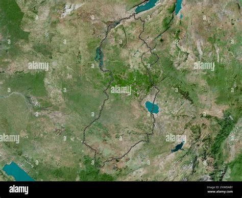 Singida Region Of Tanzania High Resolution Satellite Map Stock Photo
