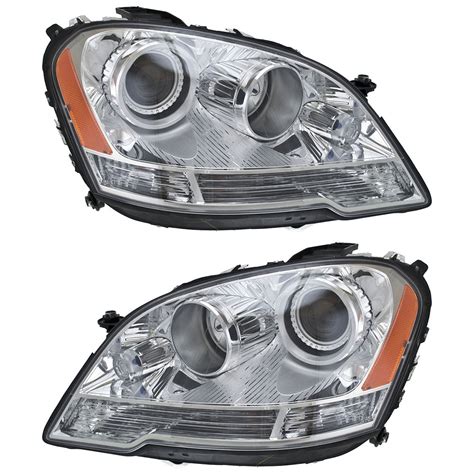 2010 Mercedes Benz Ml350 Headlight Assembly Pair Headlight Assembly