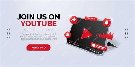 Premium Vector Follow Us On Youtube Social Media Design Premium Vector