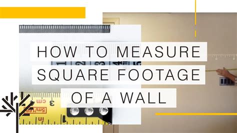 How To Measure Square Footage Of A Wall Youtube