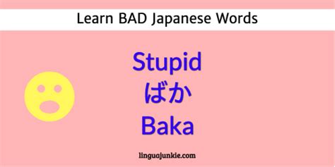 Aprende A 15 Japonesas Malas Palabras Insultos And Insultos Below Zero