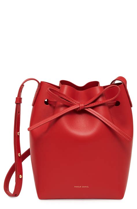 Mansur Gavriel Mini Leather Bucket Bag | Nordstrom | Mansur gavriel bucket bag, Leather bucket ...