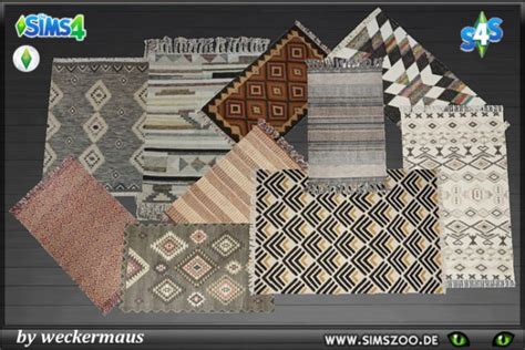 Blackys Sims 4 Zoo African Rugs By Weckermaus • Sims 4 Downloads