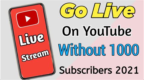 How To Go Live On Youtube Without 1000 Subscribers Without 1k