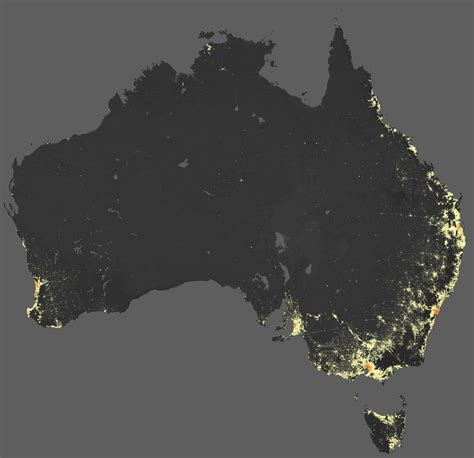 Australian Population Density Map