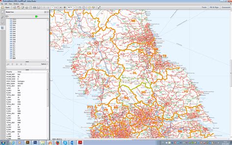 Uk White Base Postcode District Editable Geopdf Xyz Maps