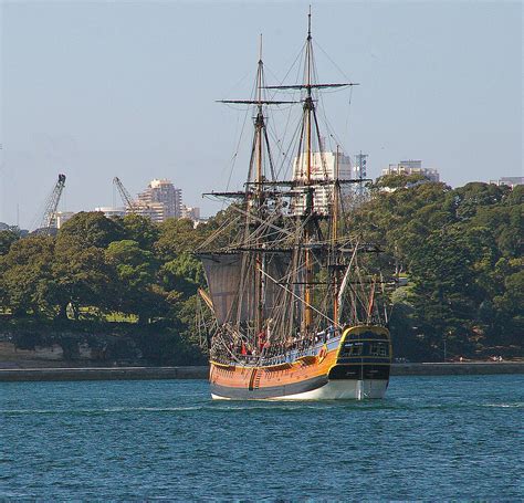 Hm Bark Endeavour Replica Taken From Milsons Point Sydney Flickr