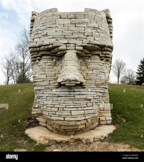 Dublin Ohio Usa 17th Mar 2018 Created With Limestone Slabs By
