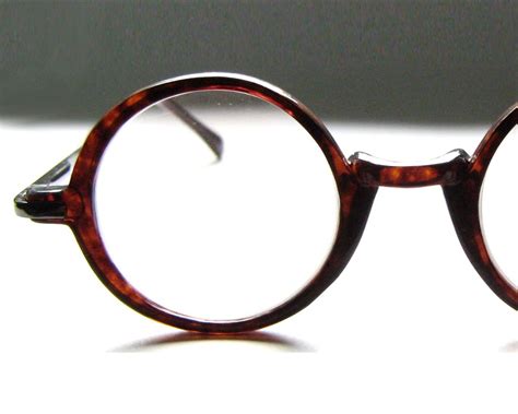 Vintage 80s Round Tortoise Eyeglass Frames Eyeglasses Glasses Fashion Glasses Accessories