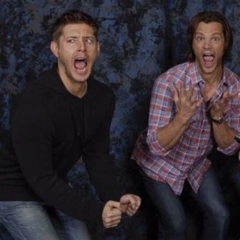 Jensen And Jared Impersonating Fangirls So Funny And Cute They Love Their Fans Sam Winchester