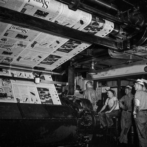 Preparing And Printing The New York Times 1942 Rare Historical Photos