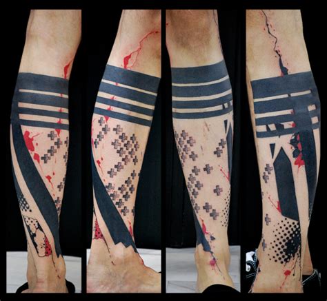 We did not find results for: Crosses and Black Stripes Blackwork tattoo by Live Two ...