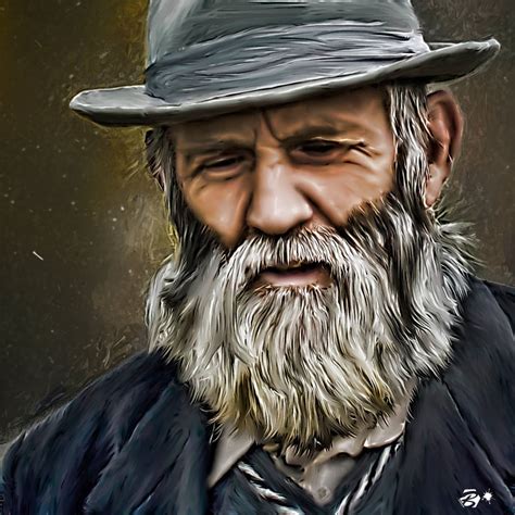 Old Man With Beard By Bassam21312 On Deviantart