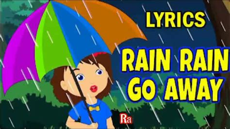 rain rain go away lyrics animation cartoon song songs nursery rhyme rhymes rhyme