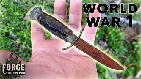 Rare Knife Restoration World War I Trench Knife Unearthed Youtube