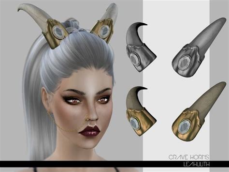 Leah Lilliths Leahlilith Crave Horns Sims Sims 4 Sims 4 Custom Content
