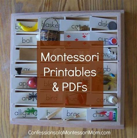 Reading Activities Montessori Printables Montessori Preschool