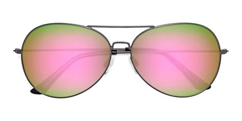 Silver Flexible Titanium Aviator Mirrored Sunglasses With Blue Sunwear Lenses Dawn