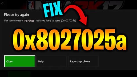 How To Fix Took Too Long To Load Code 0x8027025a Bug Xbox One