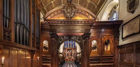At corpus the ancient and modern sit side by side. Corpus Christi College Chapel, Oxford - dpa lighting ...