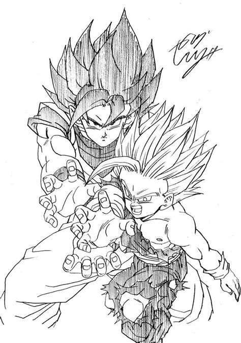 Pour le plus grand plaisir des fans de son goku il était désormais possible de. Goku & Gohan | Desenhos dragonball, Desenhos, Desenho de anime