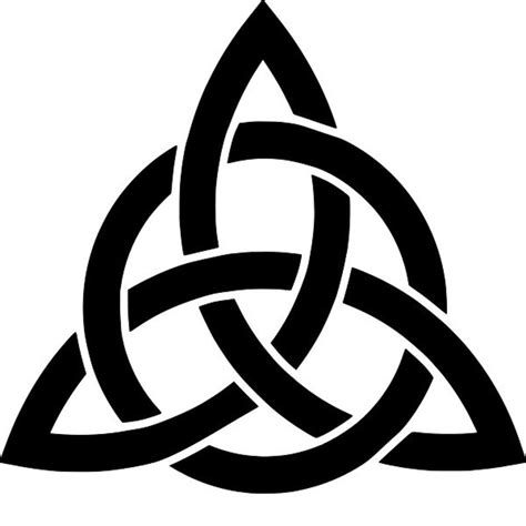 Celtic Triquetra Knot Symbol Cutting Stencilvinyl Svg File Etsy