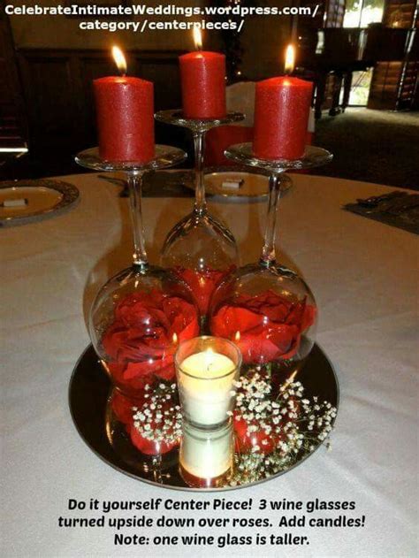 Pin By Mizzflores On Candles And Glass Wine Glass Centerpieces Glass