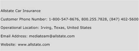 Allstate Car Insurance Number Allstate Car Insurance Customer Service