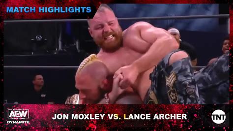 Jon Moxley And Lance Archer Brawl In Epic Aew World Championship Match On Aew Dynamite Youtube
