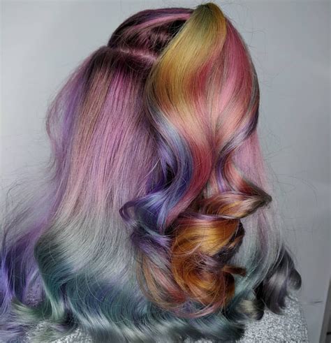 Cosmoprofbeauty Rainbow Hair Of The Day Entry The Metallic Pastel