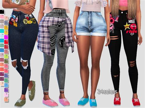 Cool Vans Available In 34 Colors Found In Tsr Category Sims 4 Shoes