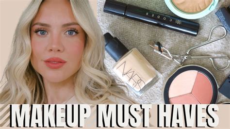 Makeup Bag Essentials Core Makeup Products Elanna Pecherle Youtube