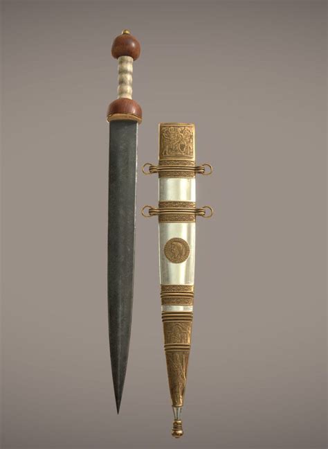 Roman Gladius Sword Tiberius 3ds 3d Model Schwert Fabelwesen Antike