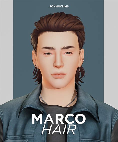 Cc Reblog — Johnnysimmer Marco Hair Info Base Game Sims 3 Male