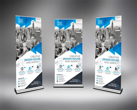 High Quality Roll Up Banner Template 000634 Template Catalog
