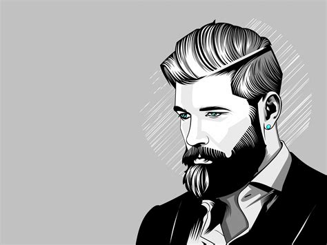 Download Beard Man Vector Image Imgpngmotive