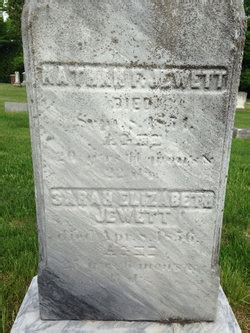 Sarah Elizabeth Jewett 1830 1856 Mémorial Find a Grave