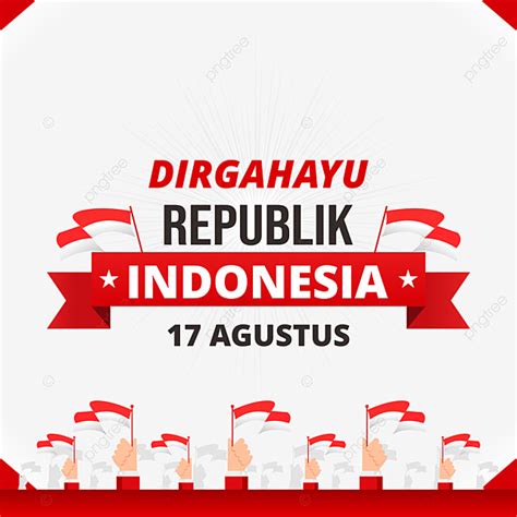 17 Agustus Vector Design Images Indonesia 17 Agustus Day Red Banner