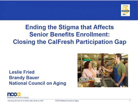 Ending The Stigma That Affects Senior Benefit Enrollment County