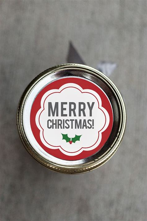 Free Printable Christmas Mason Jar Lid Labels Free Printable Templates