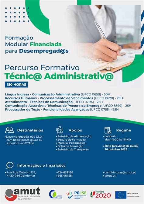 Amut Saber Formação Modular Certificada Financiada Técnic