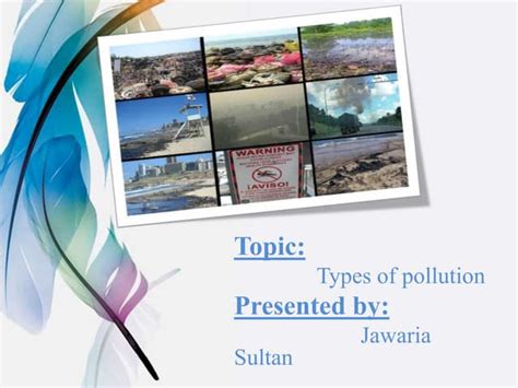 Types Of Pollution Presentation Ppt