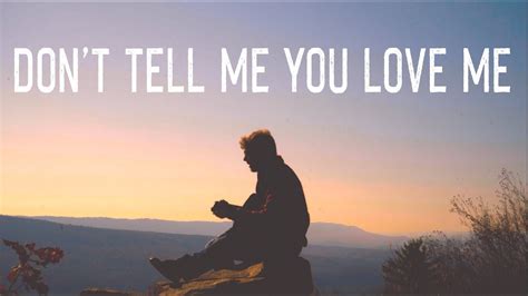 Dont Tell Me You Love Me Official Music Video Acordes Chordify